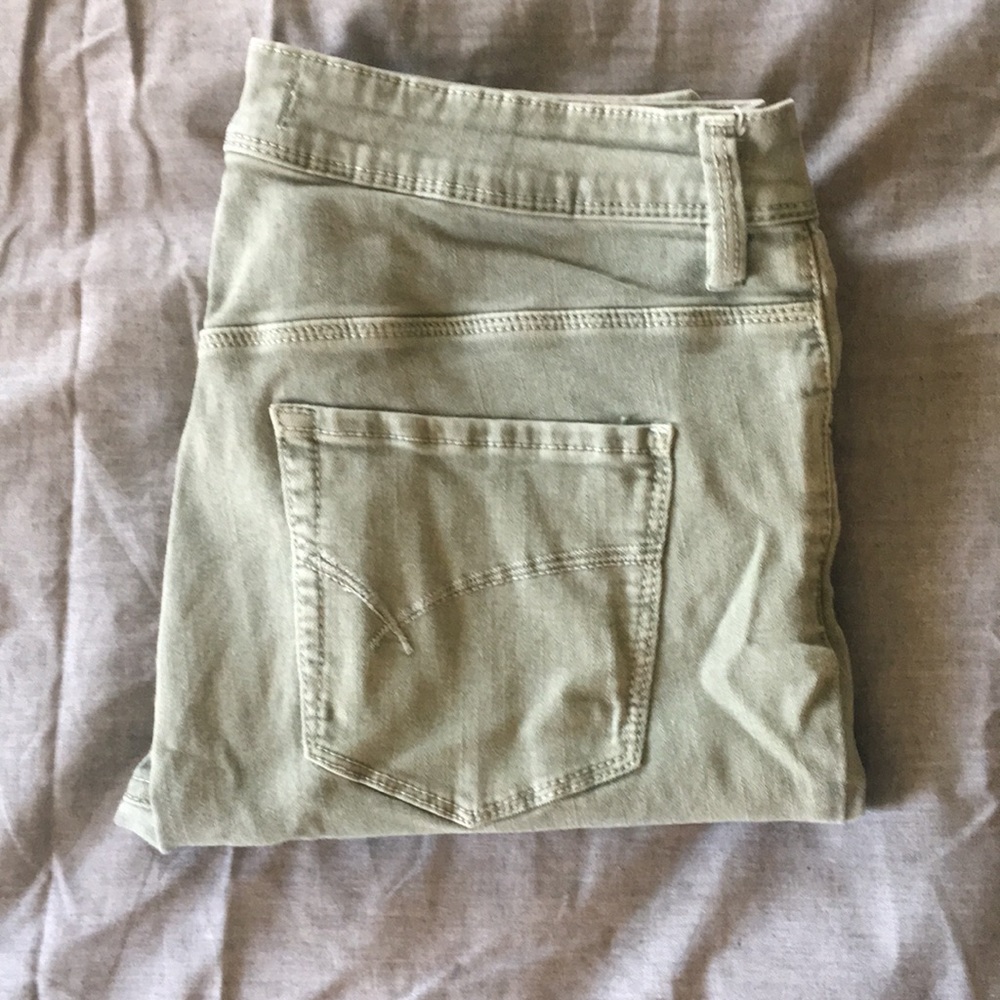 Bullhead Denim olive green skinny jeans